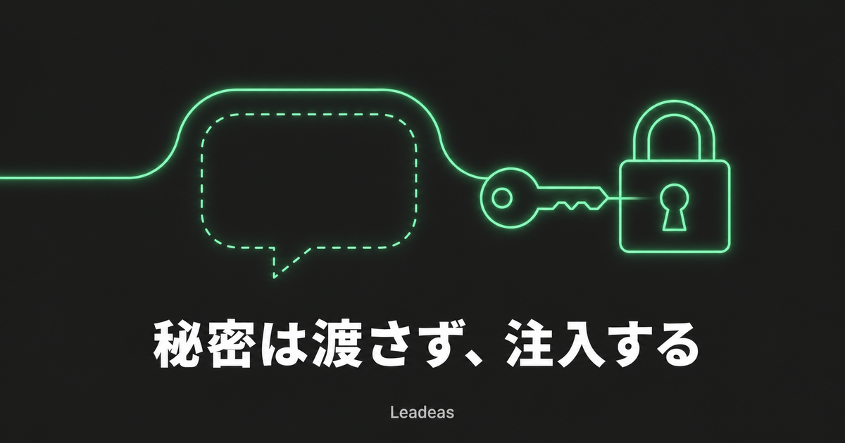 秘密をエージェントに渡さない設計「inject-not-expose」— 1Password for Claudeに学ぶ