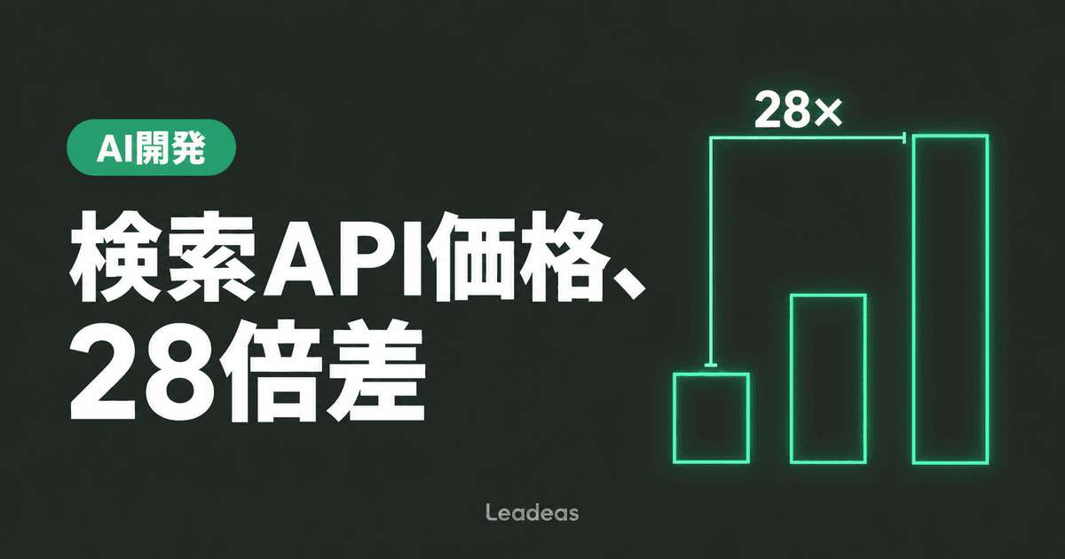 Cloudflareの「Web Search API」とは——AI Gatewayで選べる3つの検索プロバイダーと28倍の価格差